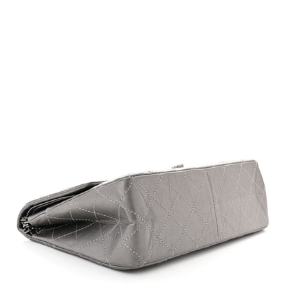 Chanel Metallic Aged Calfskin Quilted 2.55 Reissue 227 Flap Argent Fonce 4 of 10