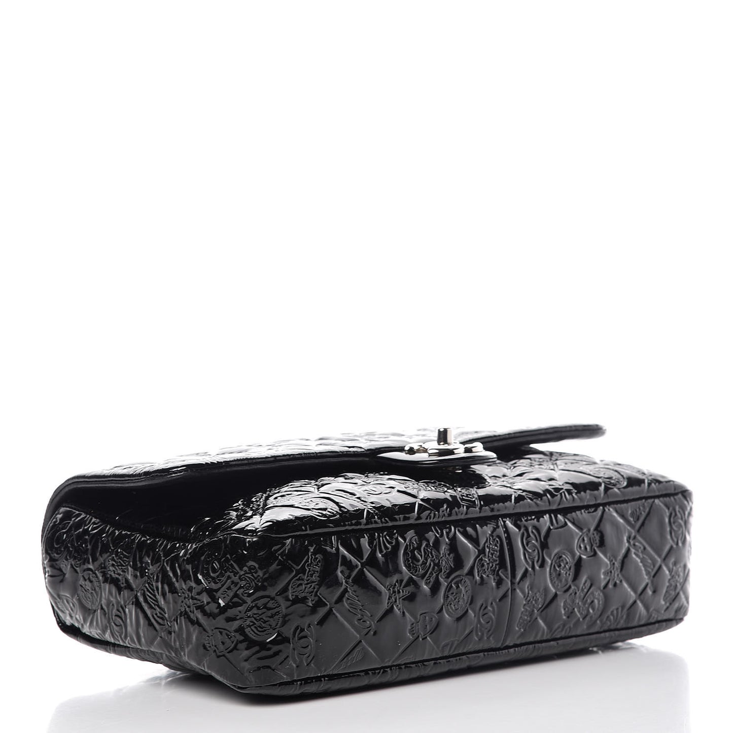 Patent Large Lucky Symbols Flap Black