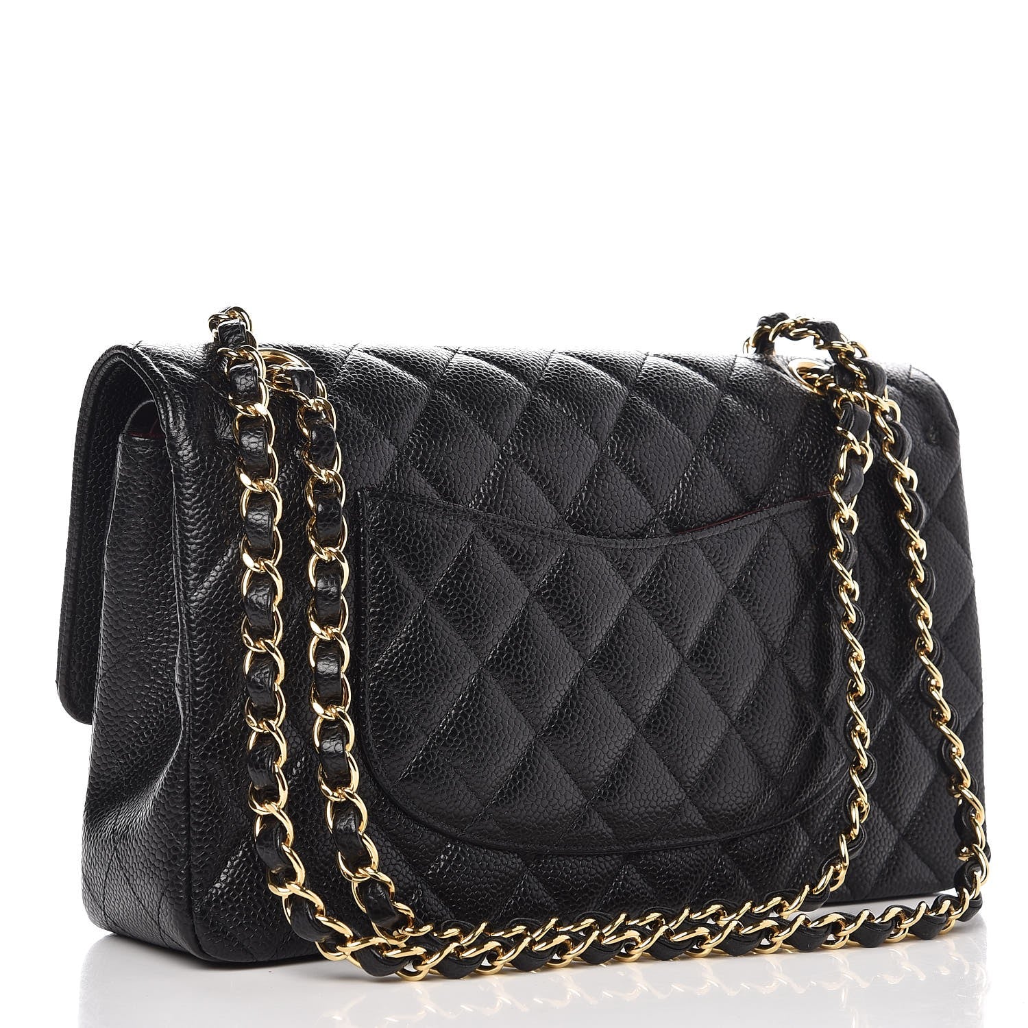 Chanel Caviar Quilted Medium Double Flap Black 3 of 8