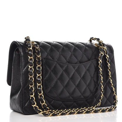 Chanel Caviar Quilted Medium Double Flap Black 3 of 8