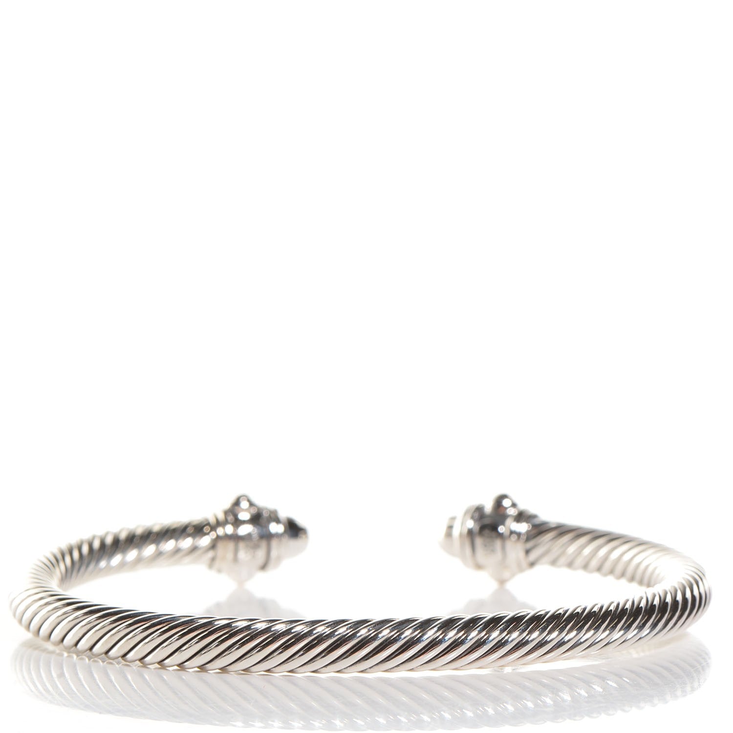 David Yurman Sterling Silver 5mm Renaissance Bracelet Medium 3 of 6