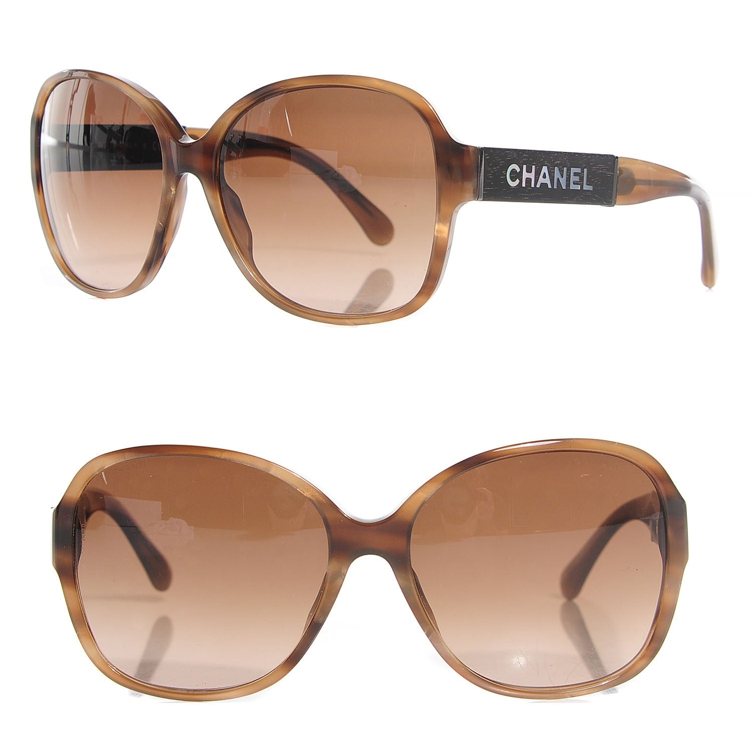 Chanel Tortoise Wood CC Sunglasses 5198-H 107555 – FASHIONPHILE