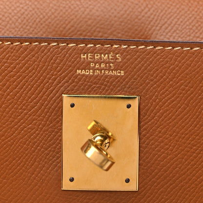 Hermes Courchevel Kelly Sellier 32 Gold 6 of 23