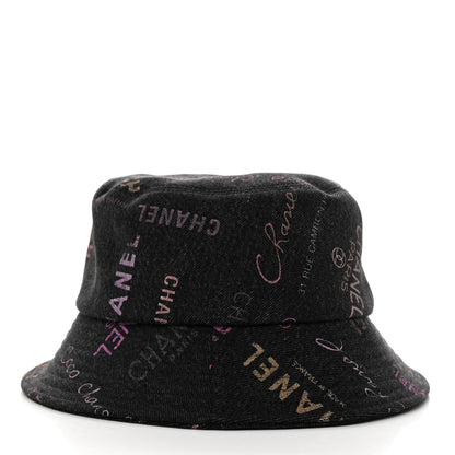 Chanel Denim Mood Cloche Bucket Hat S Black 4 of 8
