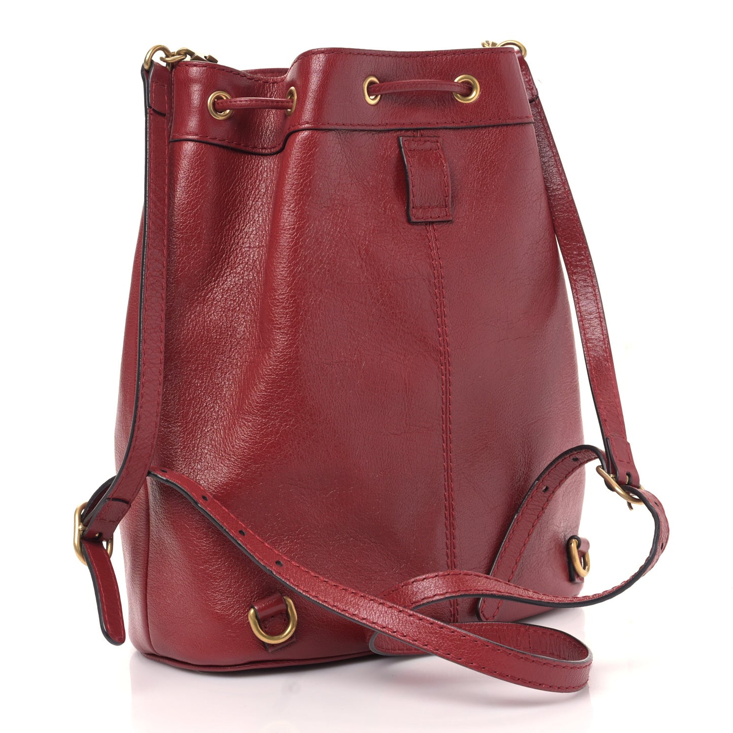 Piuma Lux Energy Medium Re(Belle) Convertible Bucket Bag Hibiscus Red