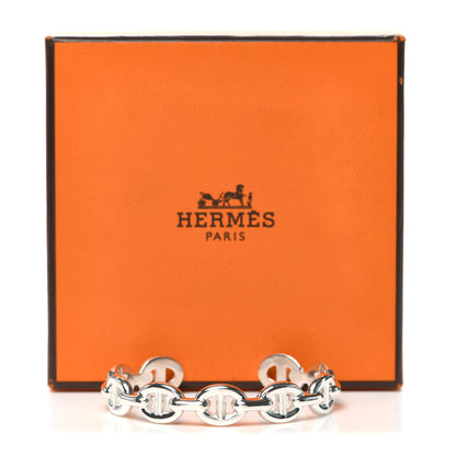 Hermes Sterling Silver MM Chaine d'Ancre Enchainee Cuff Bracelet SH 7 of 7