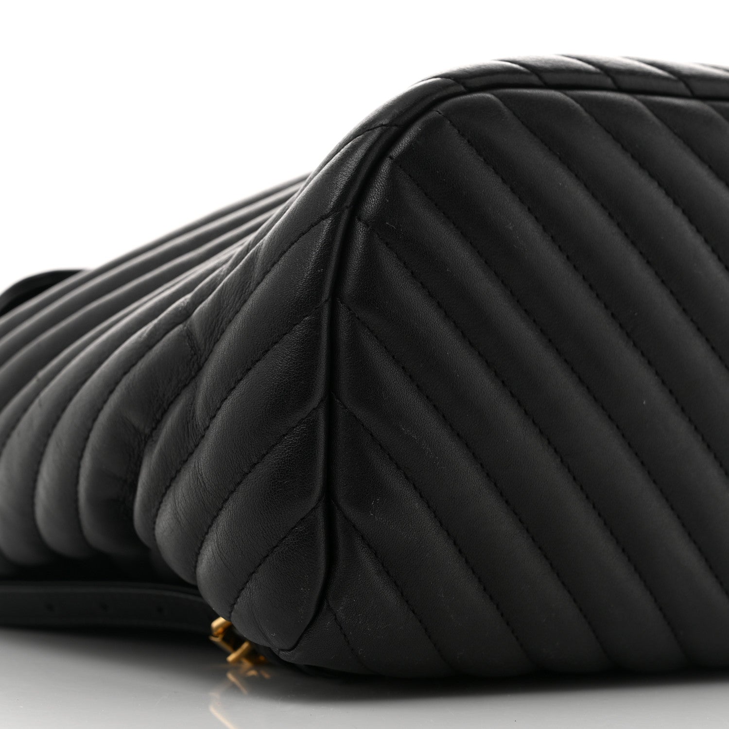 Chanel Calfskin Chevron Quilted Large Urban Spirit Backpack Black 9 of 14