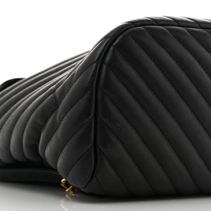 Chanel Calfskin Chevron Quilted Large Urban Spirit Backpack Black 9 of 14