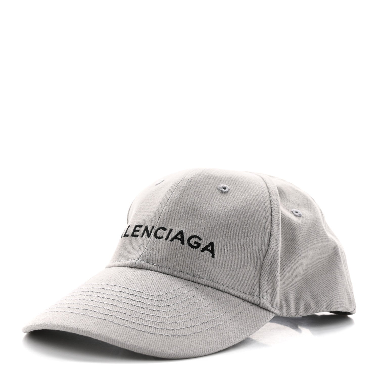 Balenciaga Cotton Drill Logo New Baseball Hat L Lead Black 1 of 12