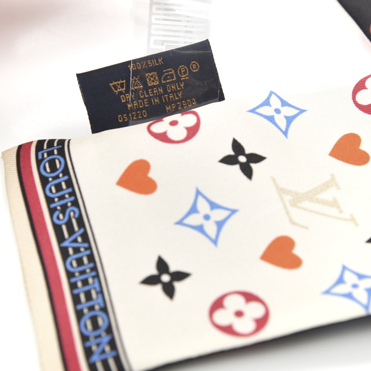 Louis Vuitton Silk Game On Bandeau Black White 4 of 5