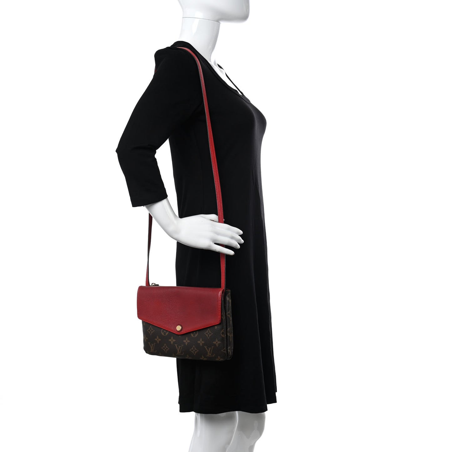Monogram Twice Pochette Cherry