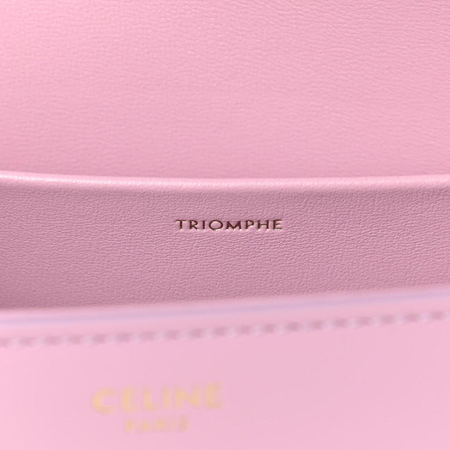 Shiny Calfskin Triomphe Rose Quartz