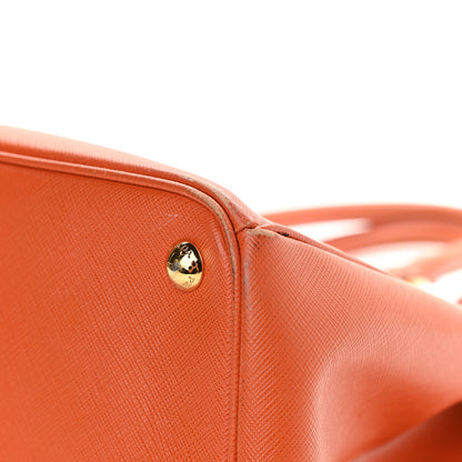 Prada Saffiano Large Galleria Double Zip Tote Papaya 12 of 14