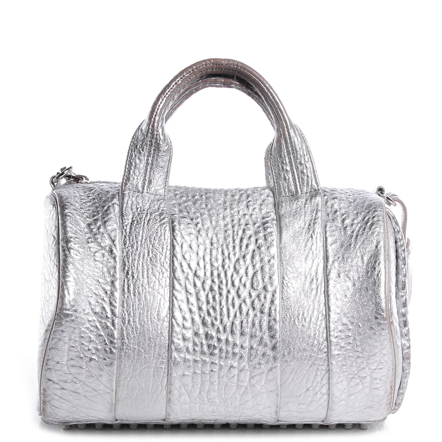 Alexander Wang Pebbled Leather Rocco Duffel Rhodium 1 of 6