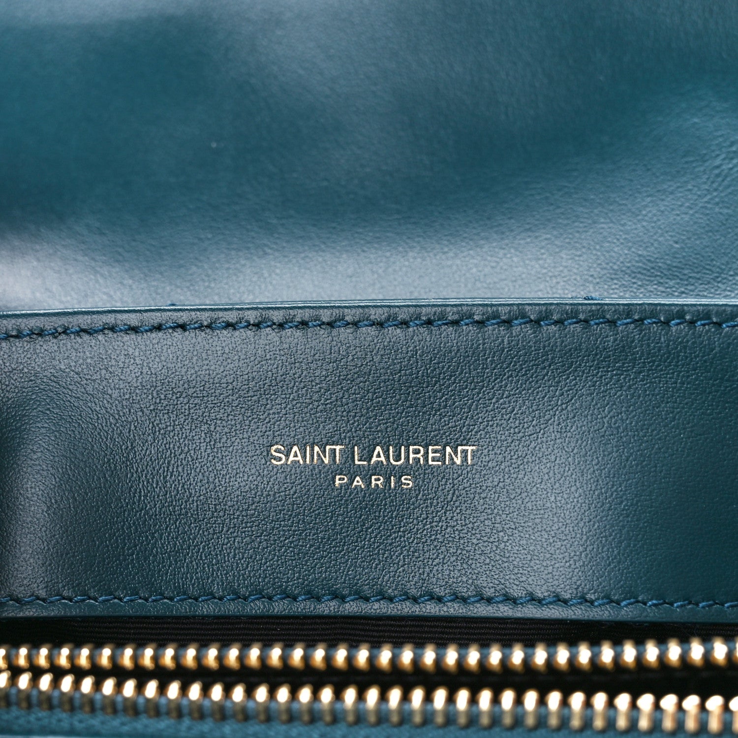 Saint Laurent Calfskin Y Quilted Monogram Small Loulou Chain Satchel Green 6 of 12