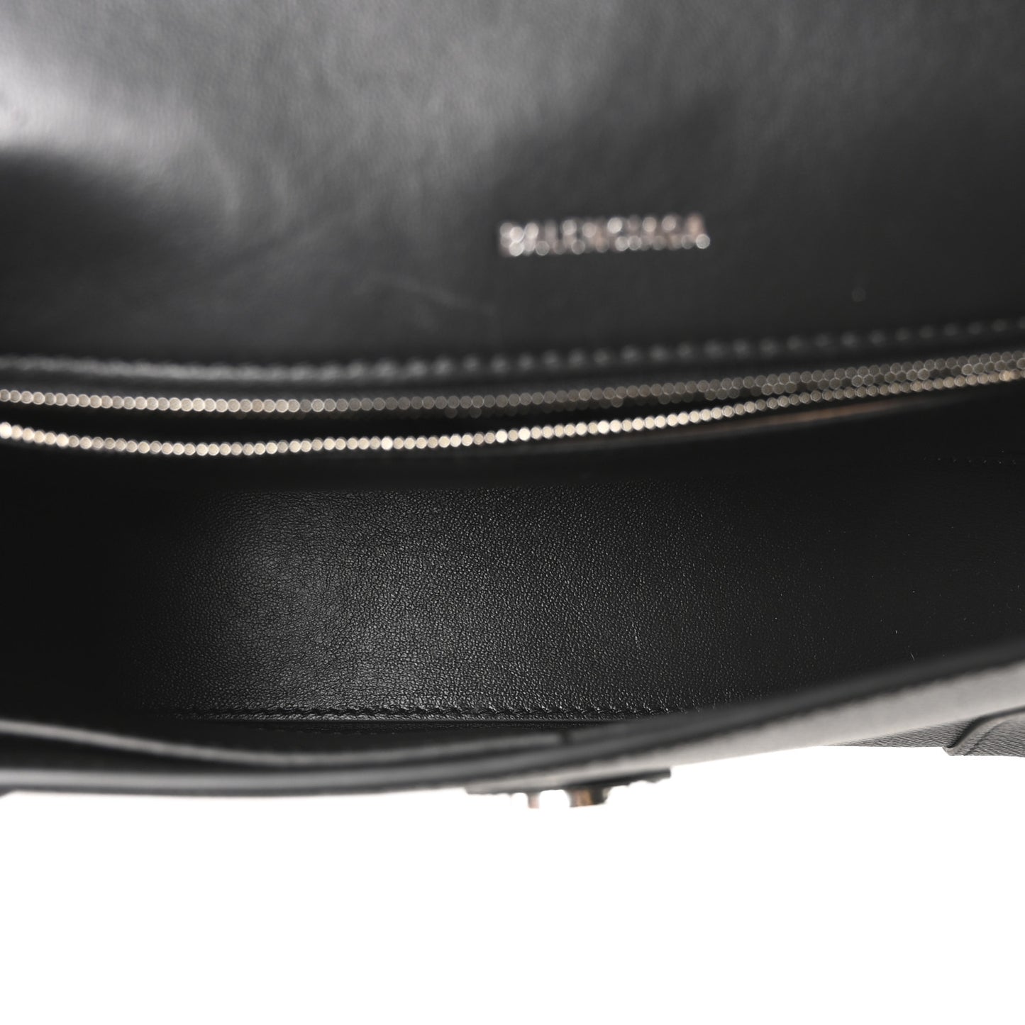 Semi Matte Soft Textured Calfskin Downtown Shoulder Bag Black