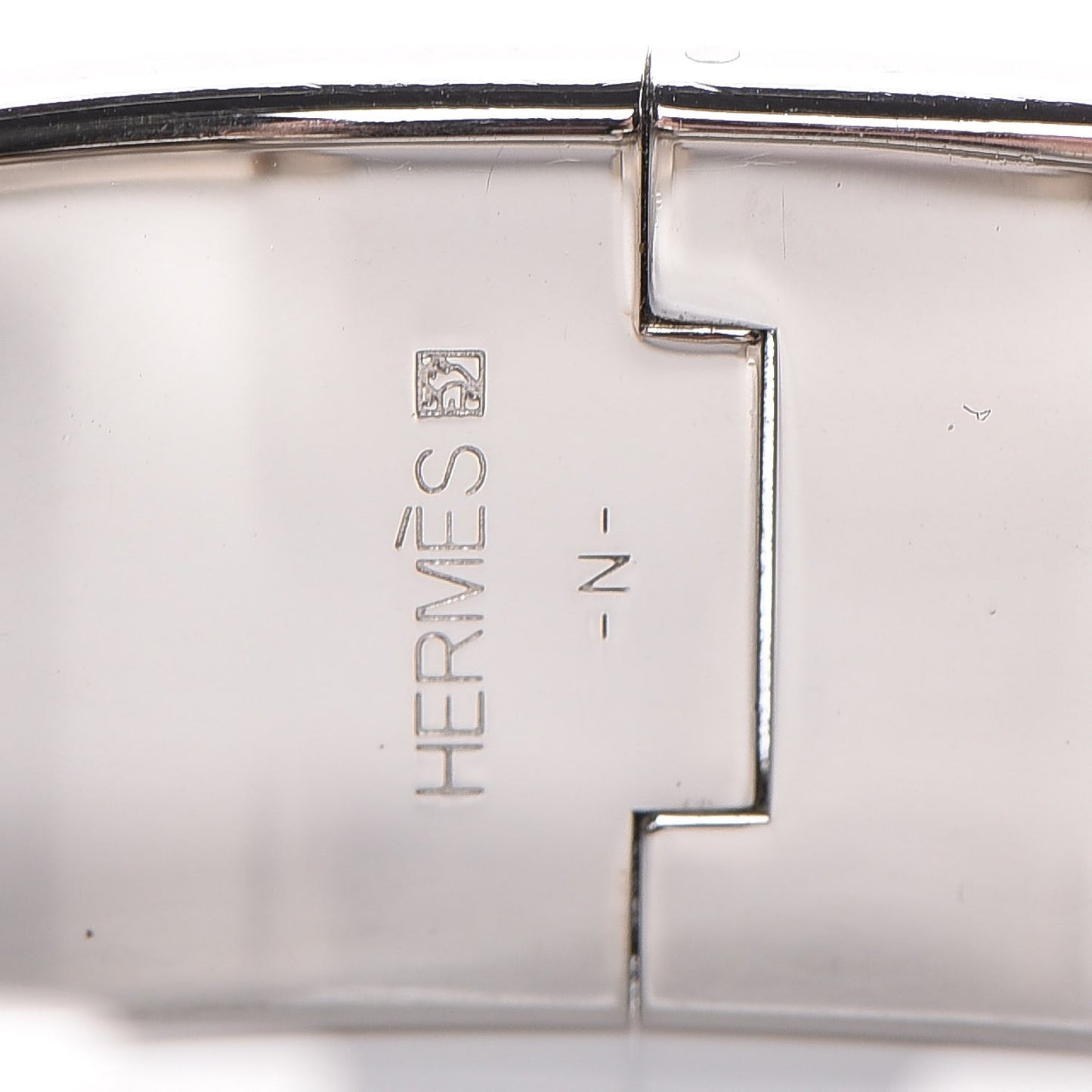 Enamel Wide Clic Clac H Bracelet PM Blue Jean