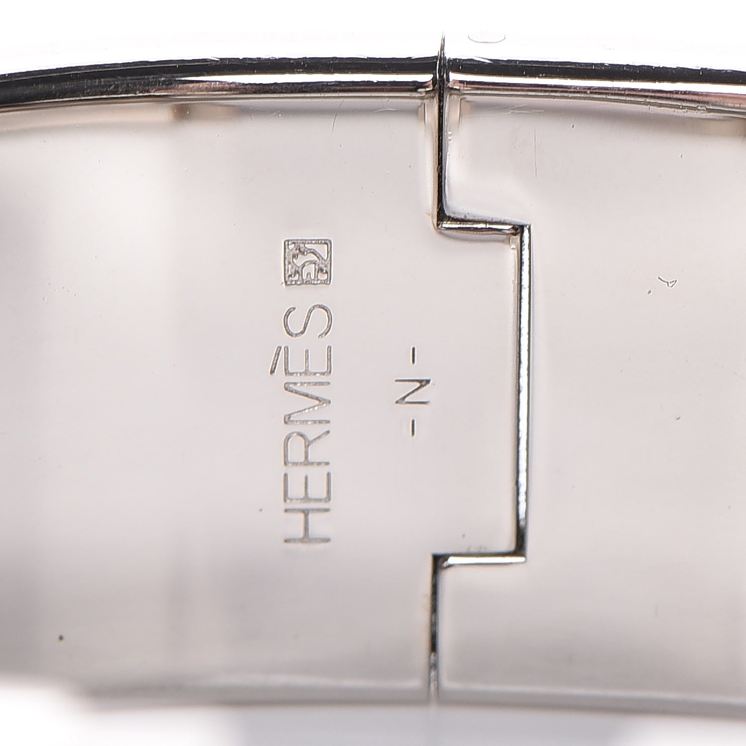 Hermes Enamel Wide Clic Clac H Bracelet PM Blue Jean 4 of 4
