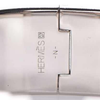 Hermes Enamel Wide Clic Clac H Bracelet PM Blue Jean 4 of 4