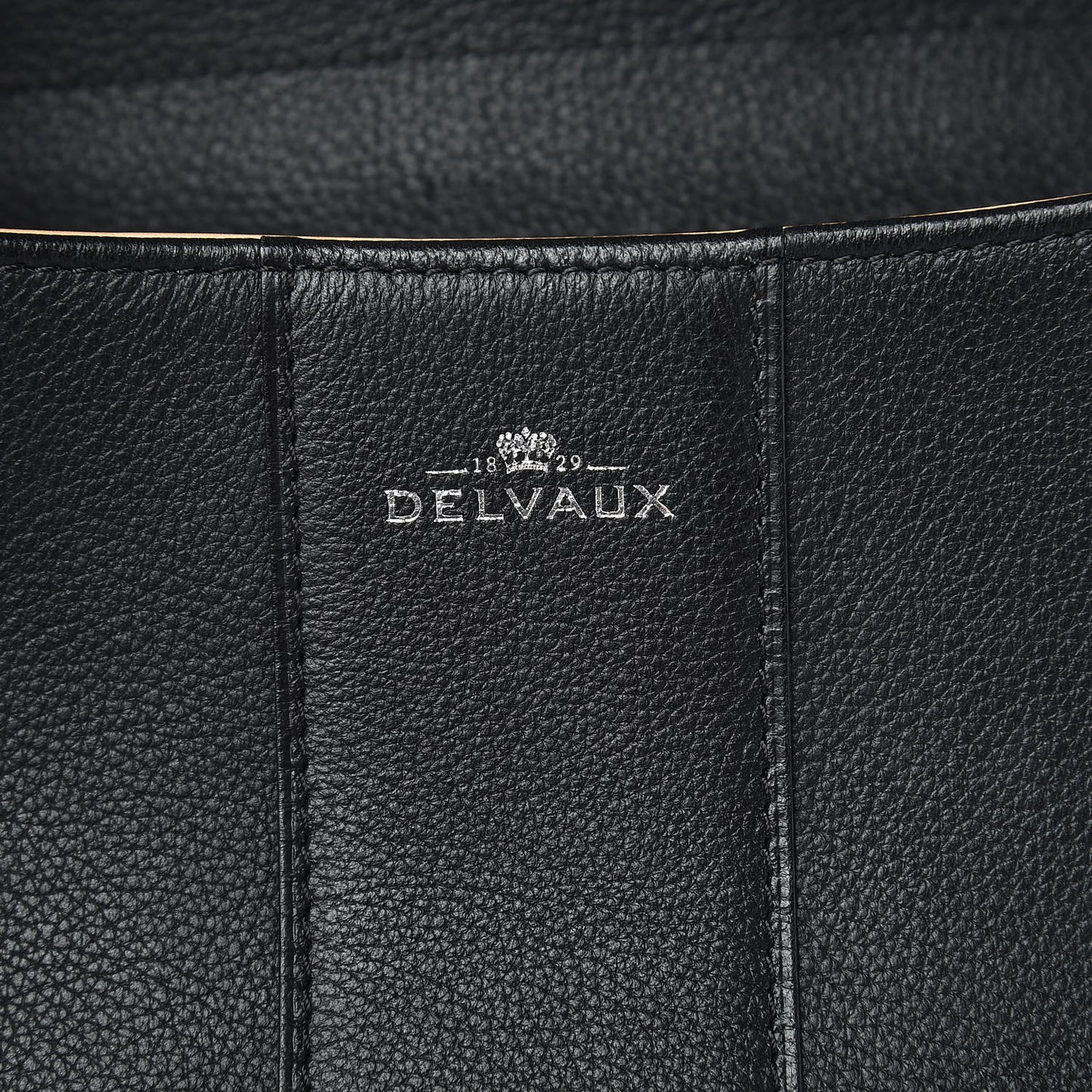 Grained Calfskin MM Brillant Satchel Black