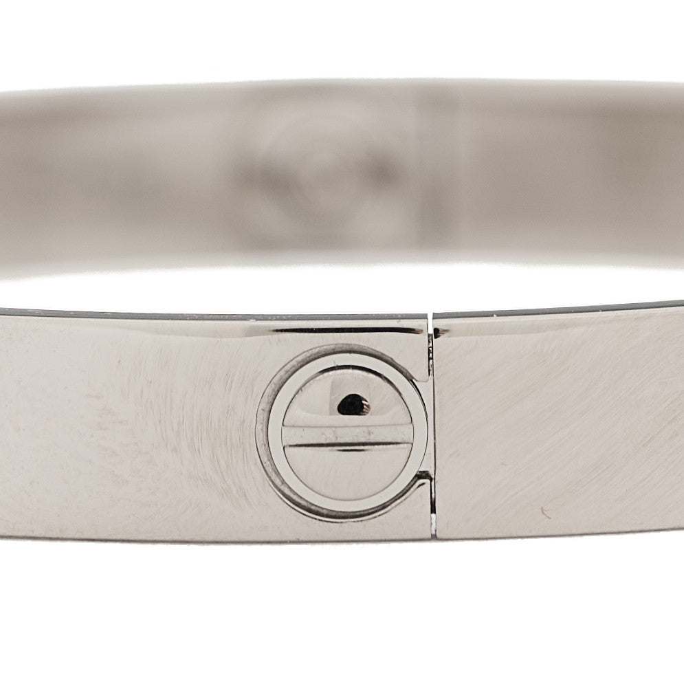18K White Gold LOVE Bracelet 16