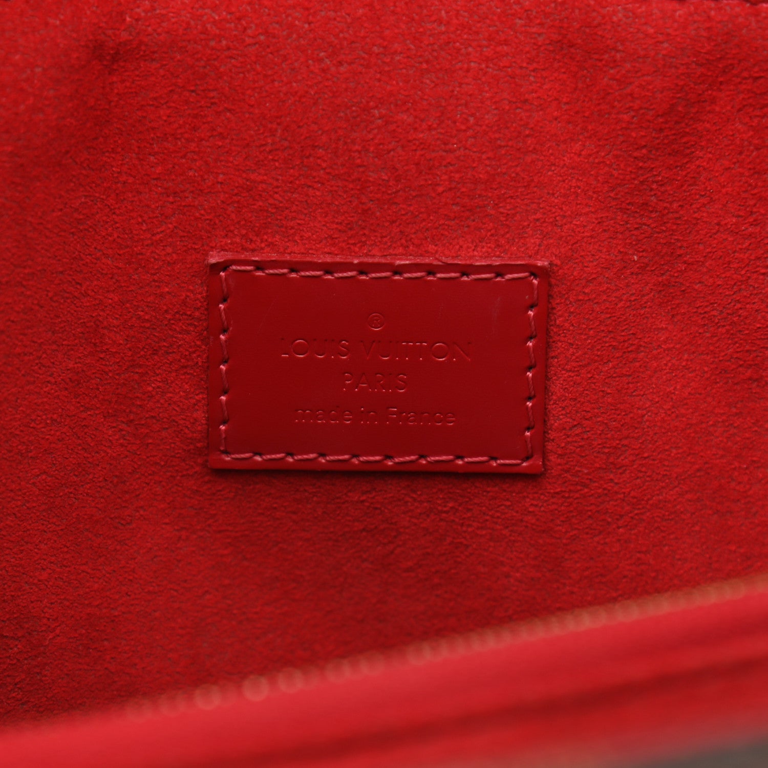 Louis Vuitton Damier Ebene Caissa Clutch Cherry 6 of 12
