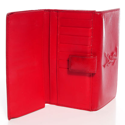 Saint Laurent Patent Belle De Jour Continental Wallet Rouge 5 of 7