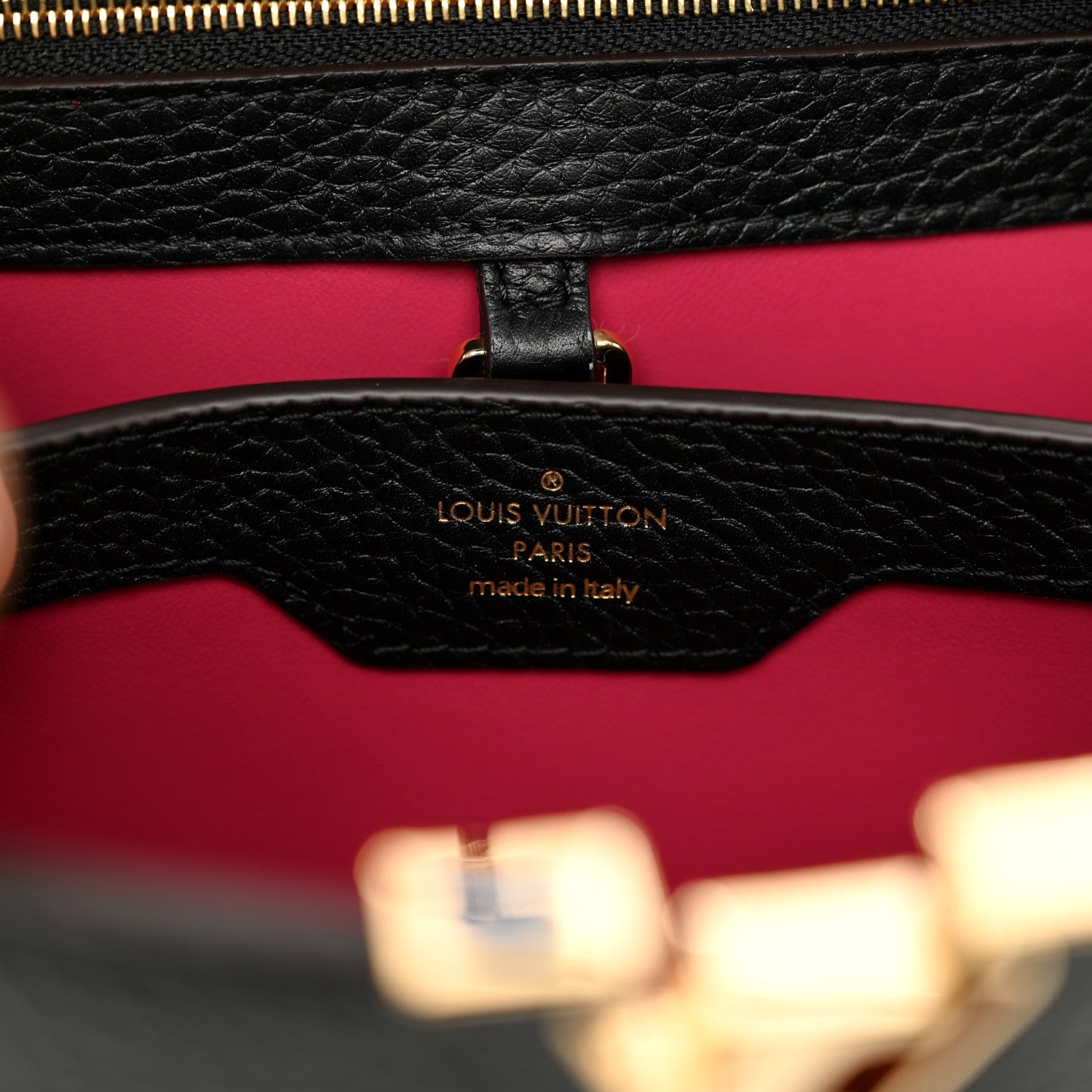 Louis Vuitton Taurillon Capucines BB Black 7 of 9