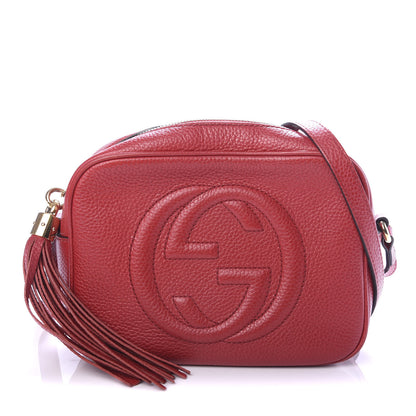 Gucci Pebbled Calfskin Small Soho Disco Bag Tabasco Red 1 of 10