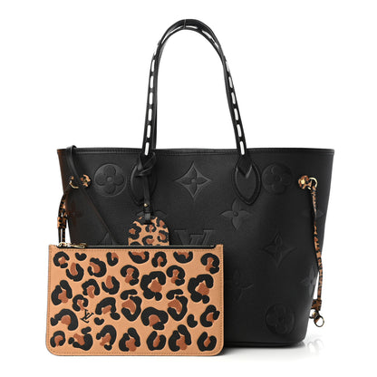 Louis Vuitton Empreinte Monogram Giant Wild At Heart Neverfull MM Black 1 of 11