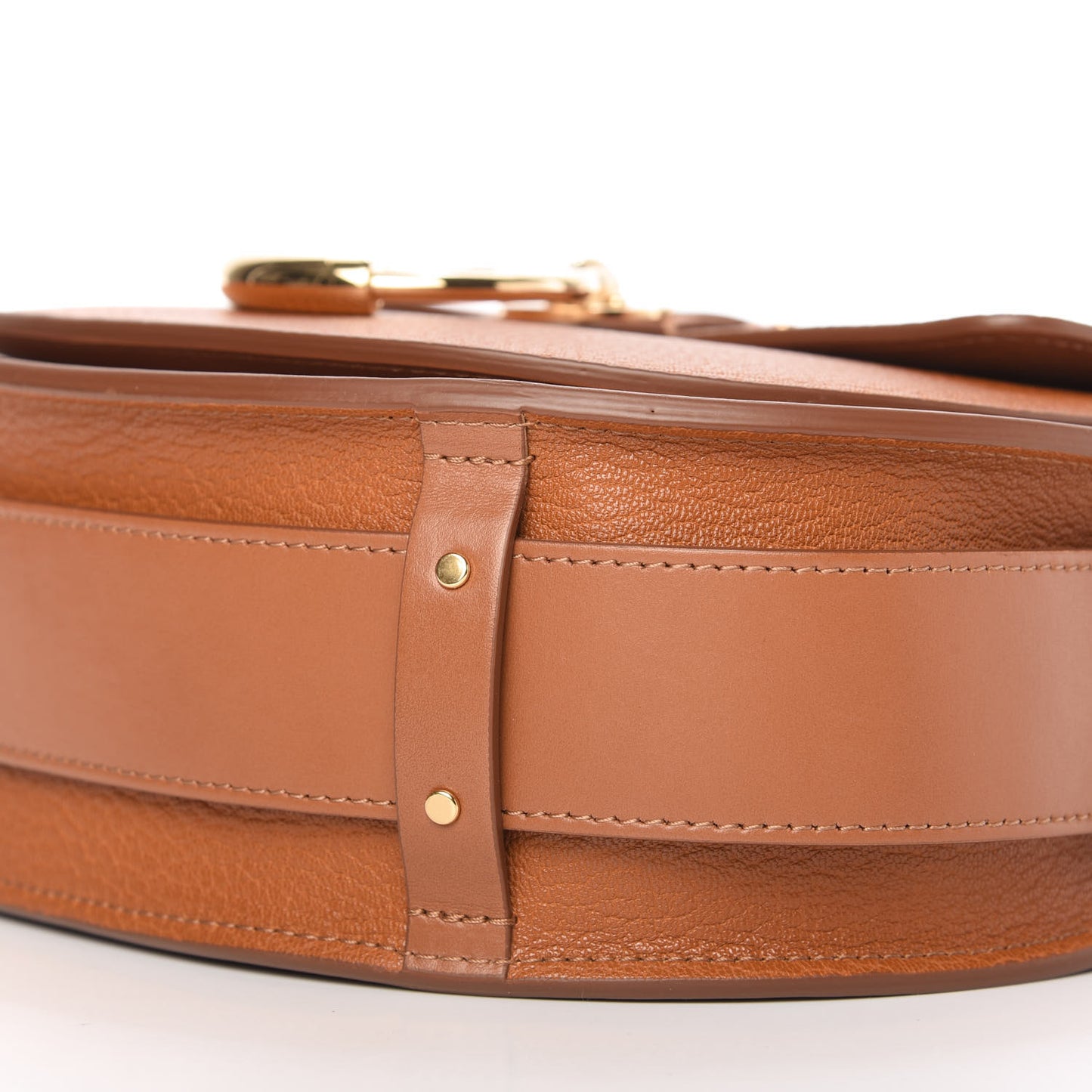 Grained Calfskin Large Tess Bag Caramel