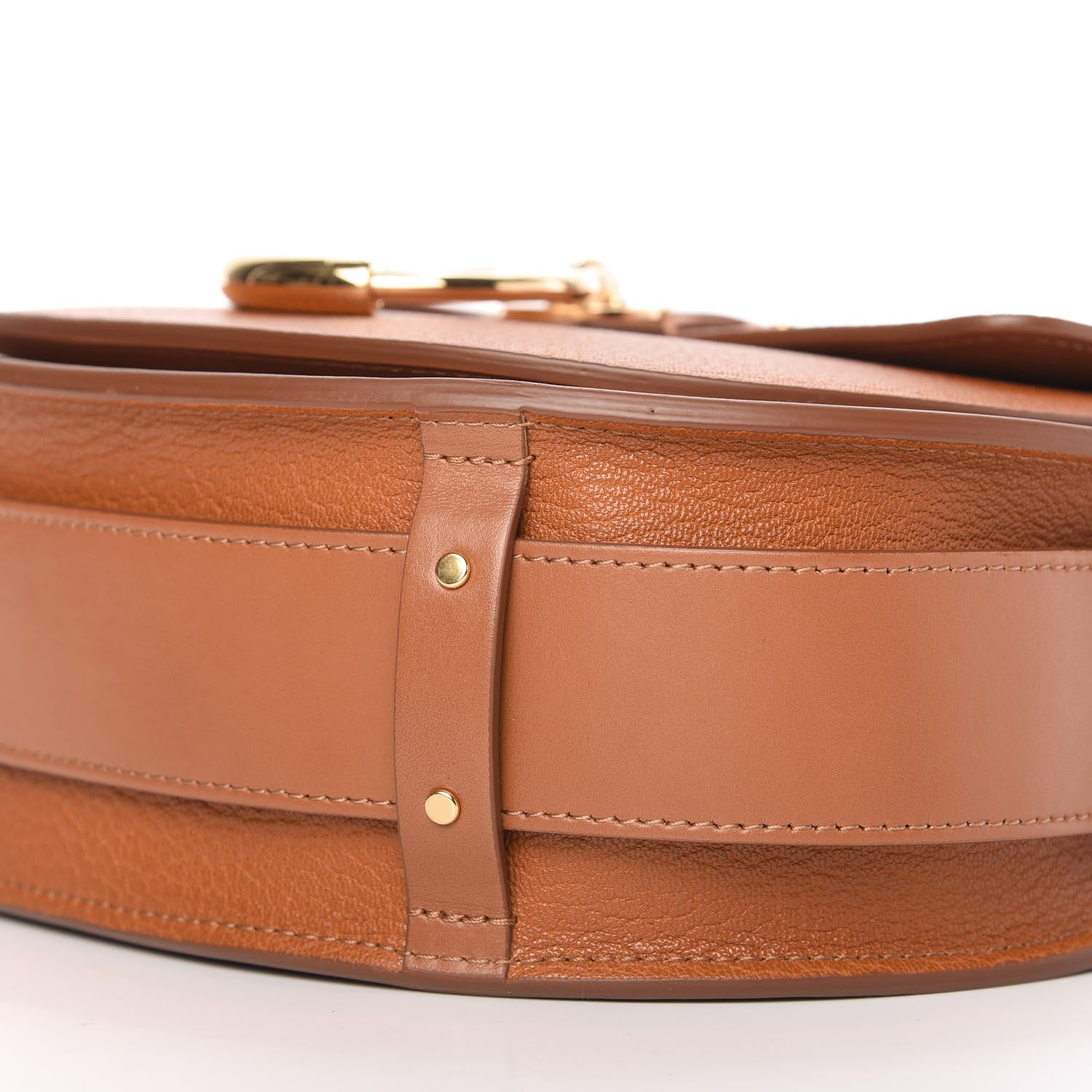Chloe Grained Calfskin Large Tess Bag Caramel 7 of 10