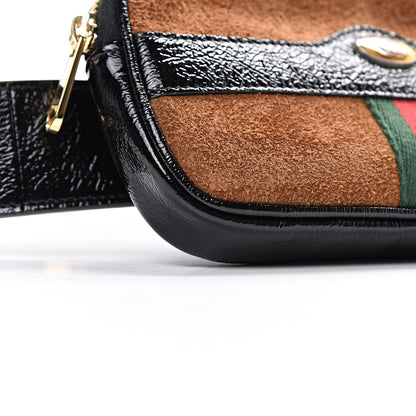 Gucci Suede Patent Ophidia Belted iPhone Case 85 34 Nocciola Black 8 of 11