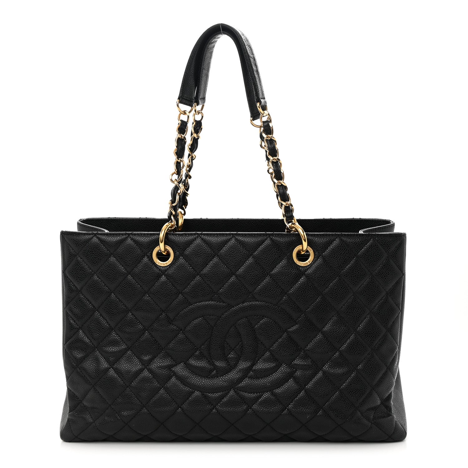 Chanel Caviar Quilted XL Grand Shopping Tote GST Black 1 of 16