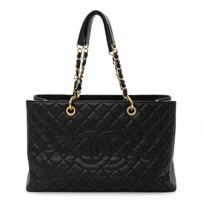 Chanel Caviar Quilted XL Grand Shopping Tote GST Black 1 of 16