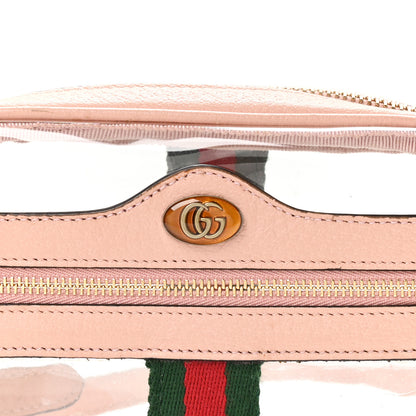 Gucci Vinyl Web Mini Ophidia Transparent Shoulder Bag Perfect Pink 8 of 10