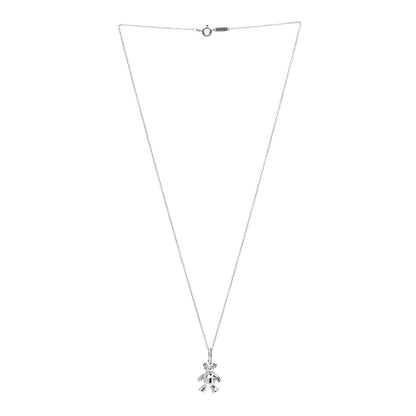 Tiffany Sterling Silver Teddy Bear Charm Pendant Necklace 3 of 5