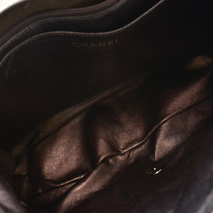 Chanel Lambskin Jumbo Single Flap Gris Fonce 8 of 10