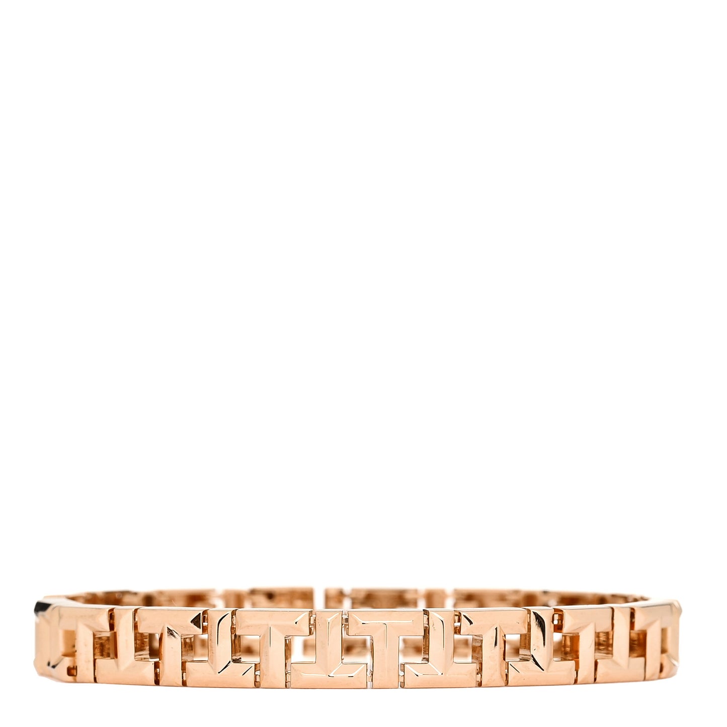 18K Rose Gold Narrow T True Hinged Bangle Bracelet