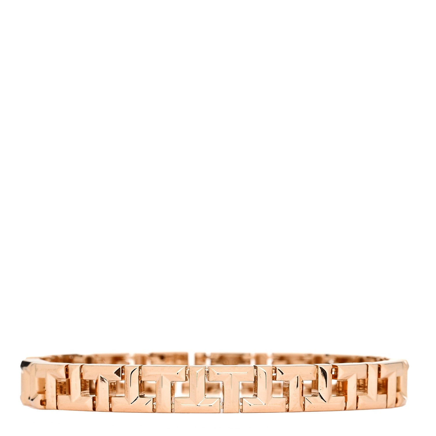 Tiffany 18K Rose Gold Narrow T True Hinged Bangle Bracelet 1 of 6