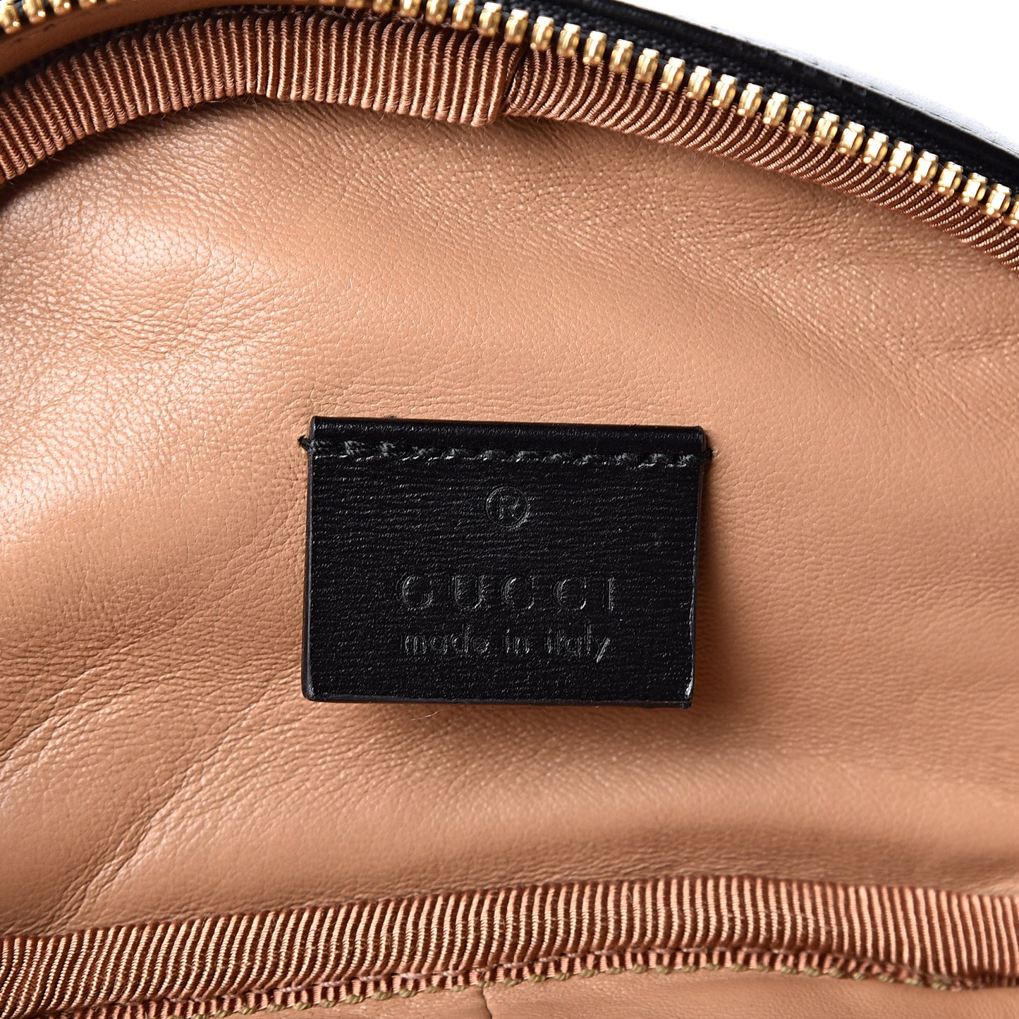 Calfskin Trapuntata Zumi Belt Bag Black