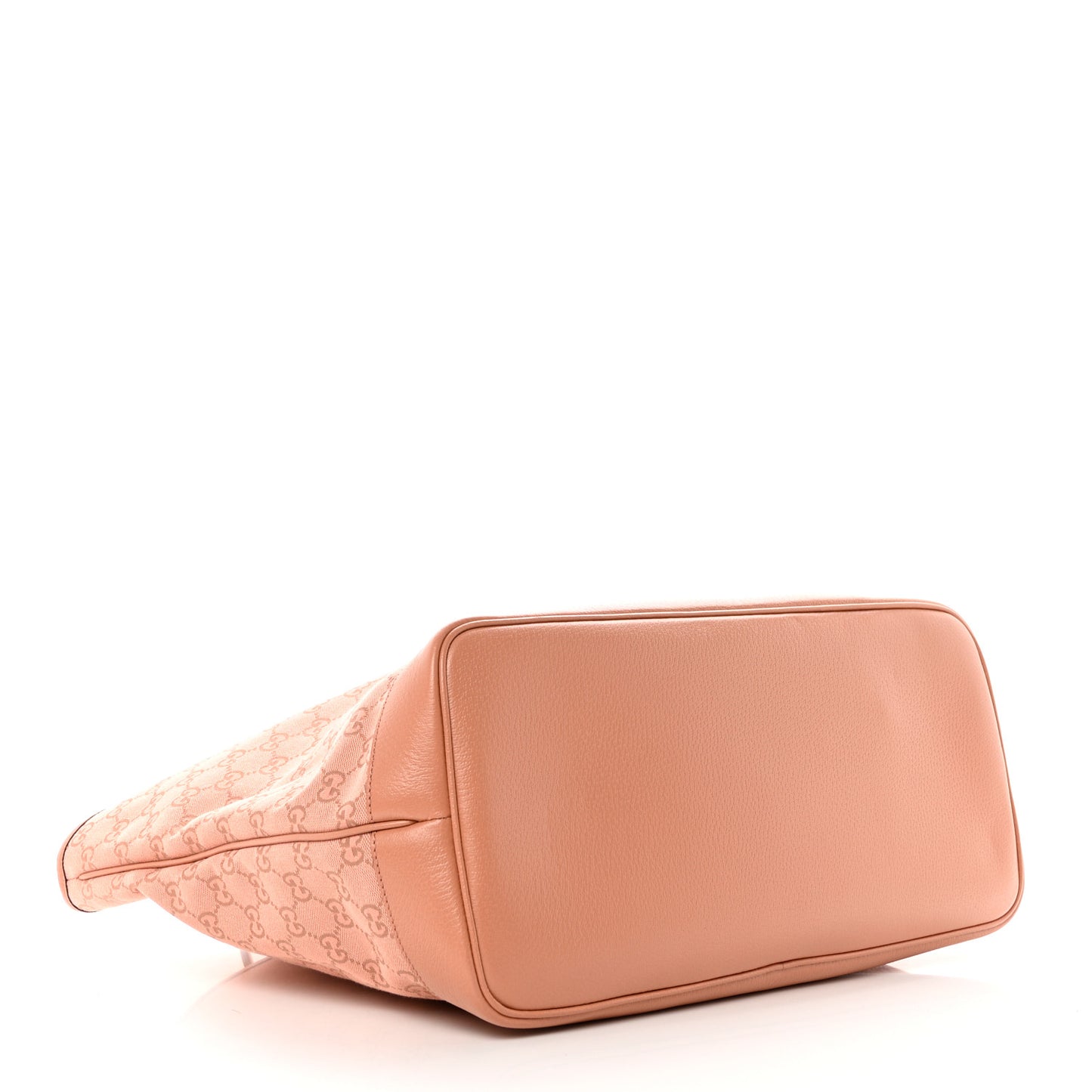Monogram Textured Dollar Calfskin Large Ophidia Shopping Tote Cloche Rose Pink