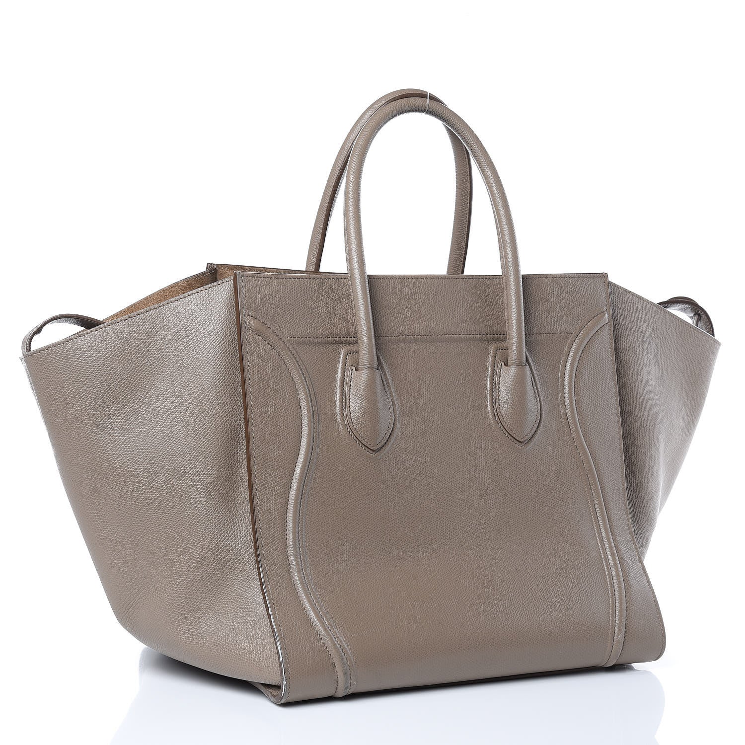 Celine Grained Calfskin Medium Phantom Luggage Taupe 3 of 20