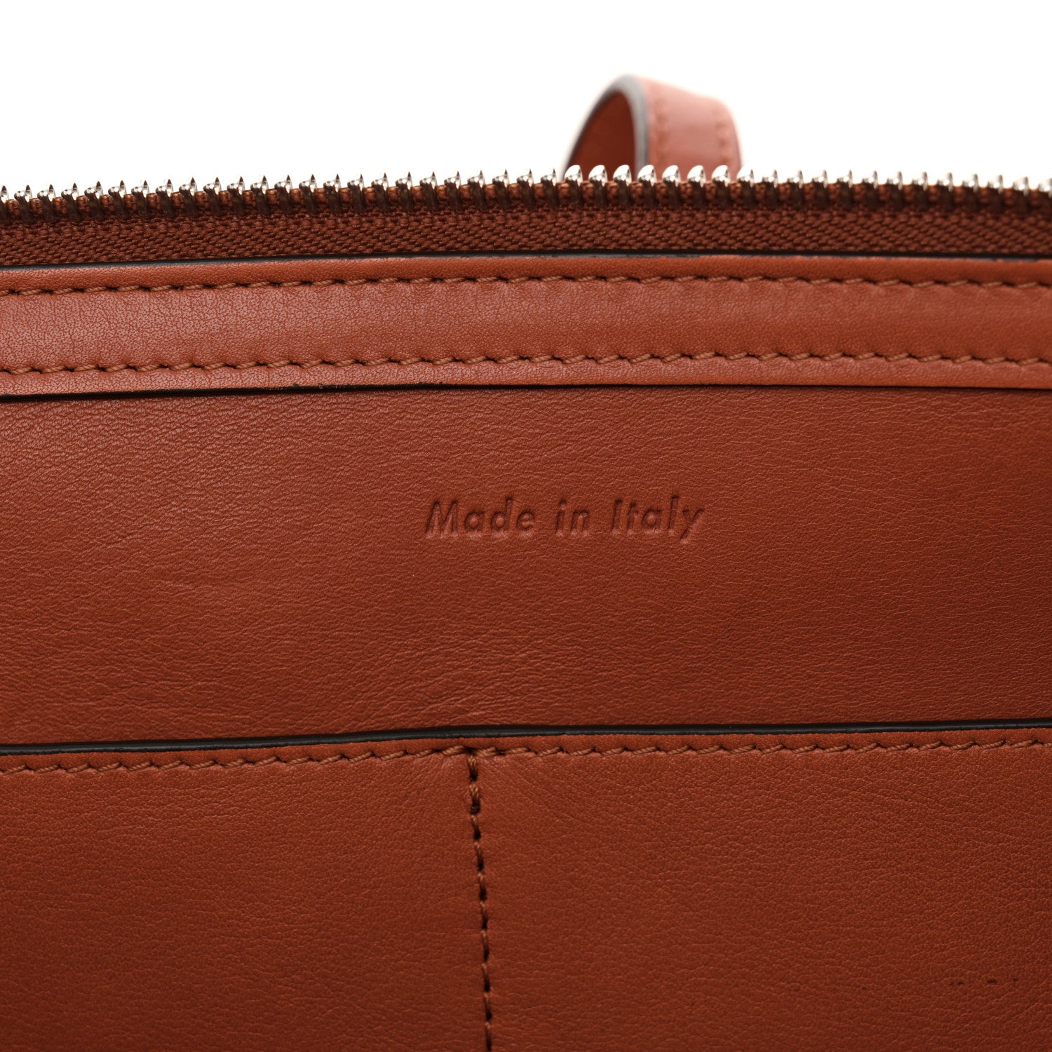 Celine Calfskin Medium Tri-Fold Bag Brick 6 of 15