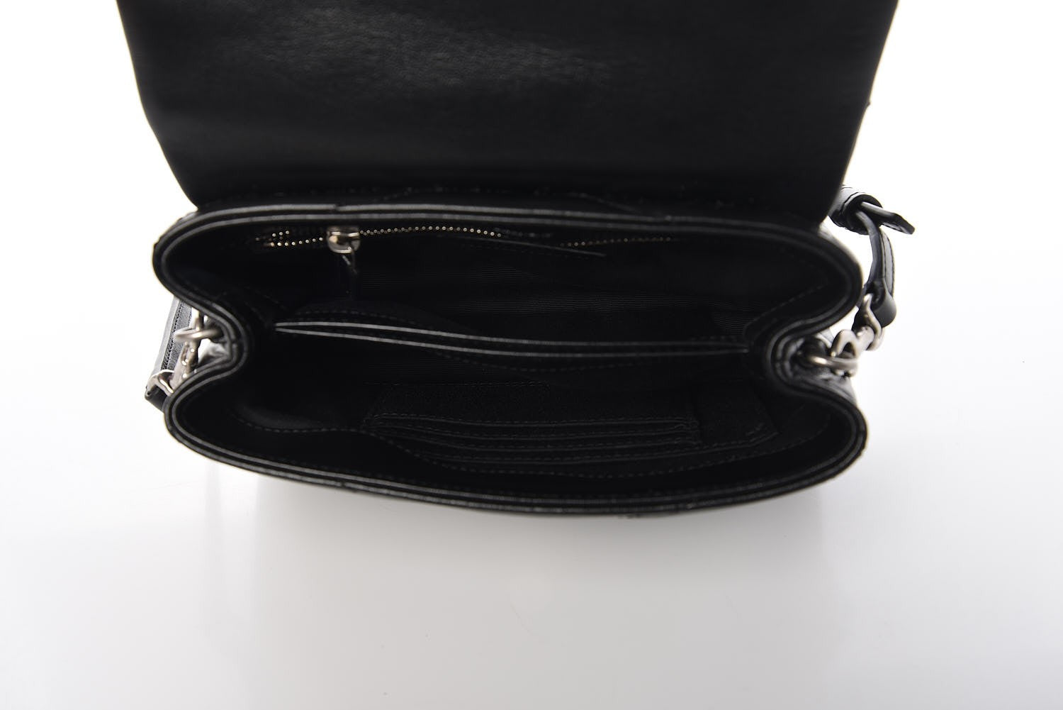 Saint Laurent Calfskin Y Quilted Monogram Toy Loulou Crossbody Bag Black 5 of 8