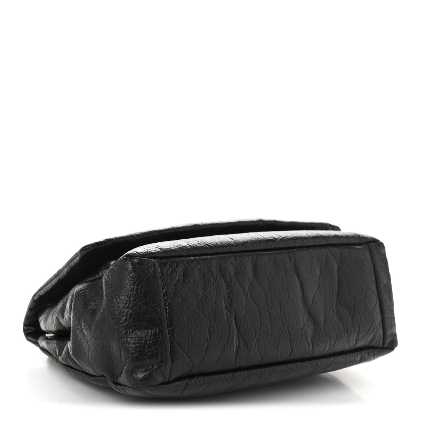 Arena Calfskin Mini Monaco Chain Shoulder Bag Black