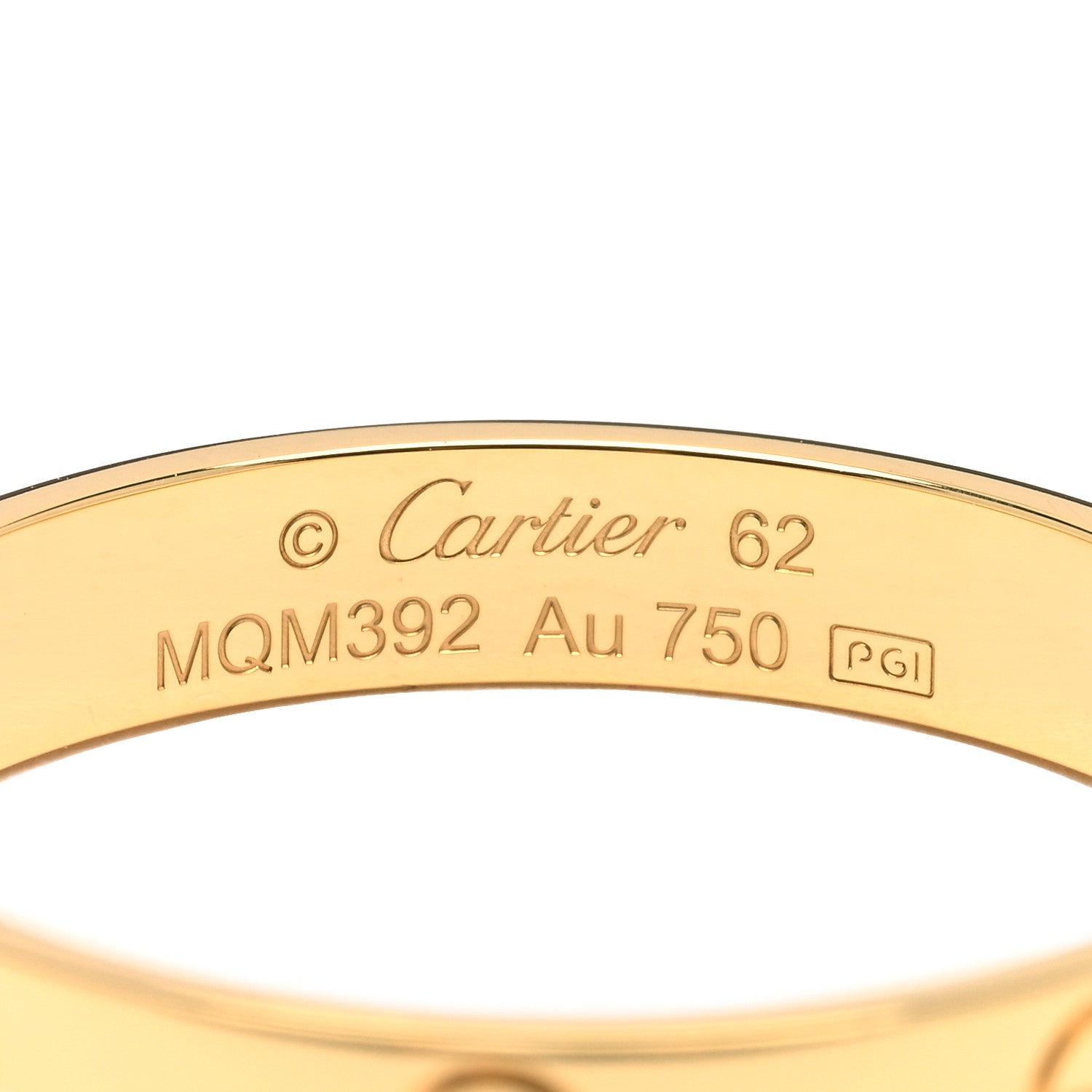 Cartier 18K Yellow Gold 3.5mm LOVE Wedding Band Ring 62 10 3 of 3