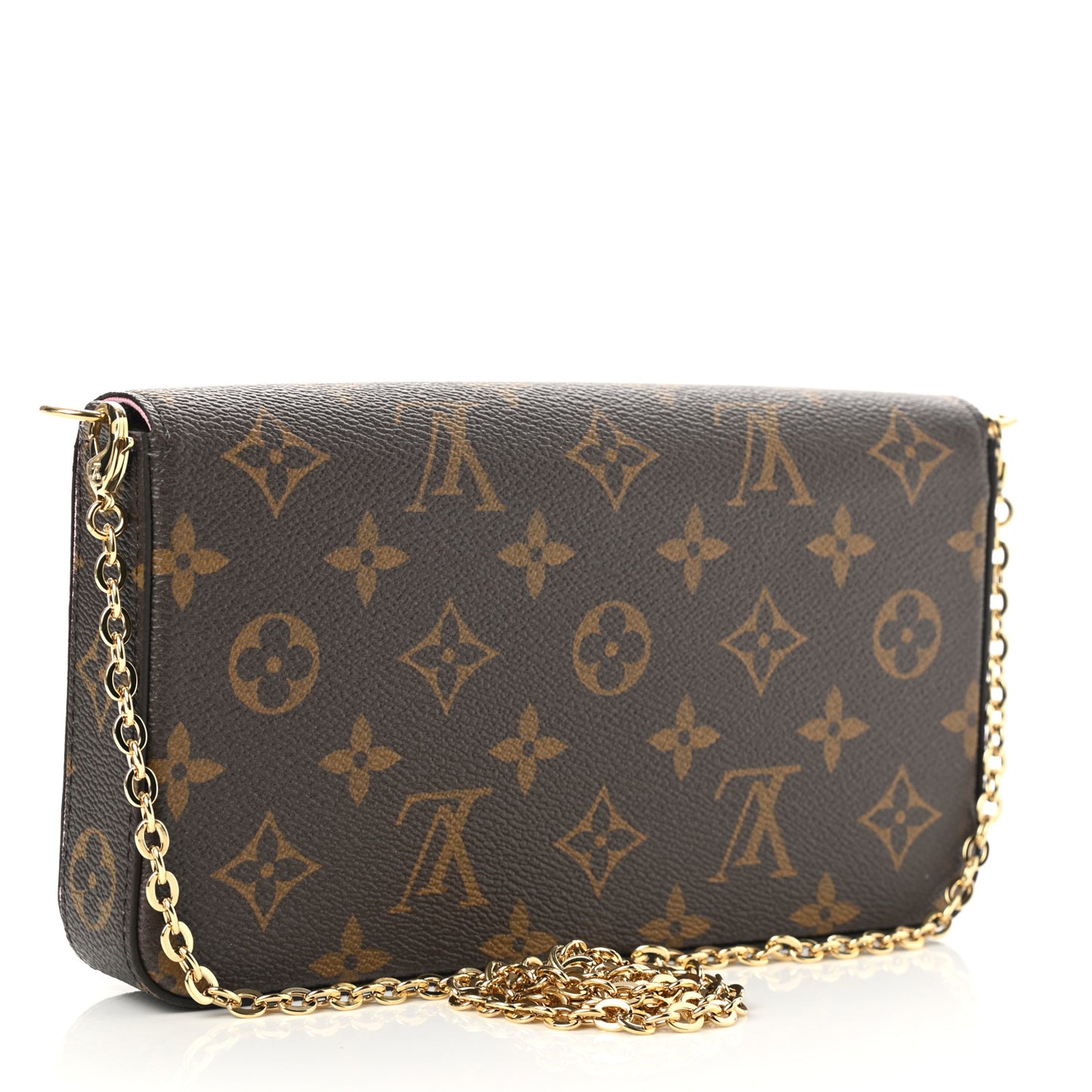 Monogram 2022 Christmas Animation Paris Pochette Felicie Chain Wallet Pink