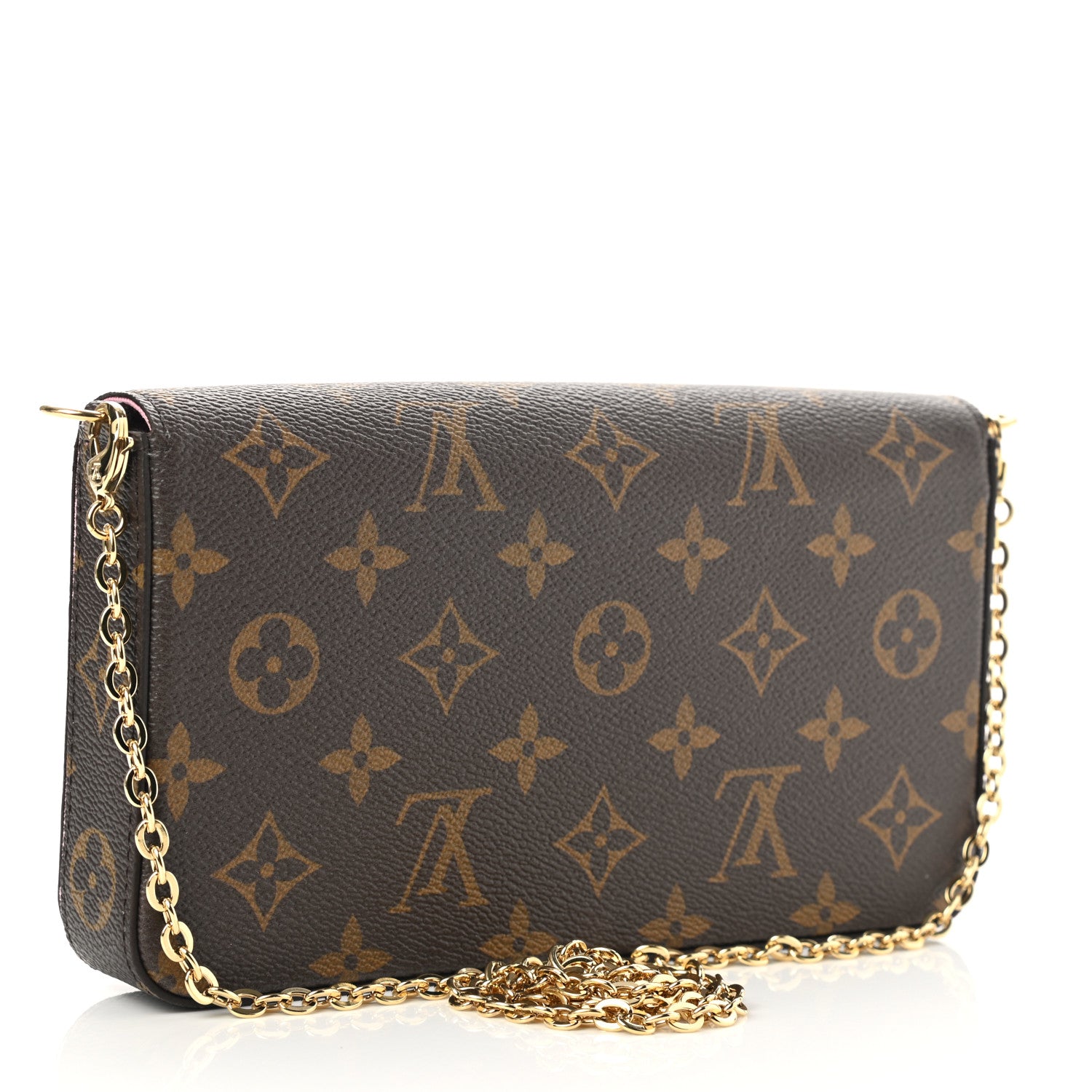 Louis Vuitton Monogram 2022 Christmas Animation Paris Pochette Felicie Chain Wallet Pink 6 of 8