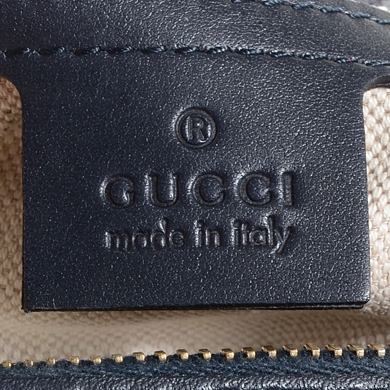 Gucci Monogram Vintage Web Small Boston Navy 6 of 7